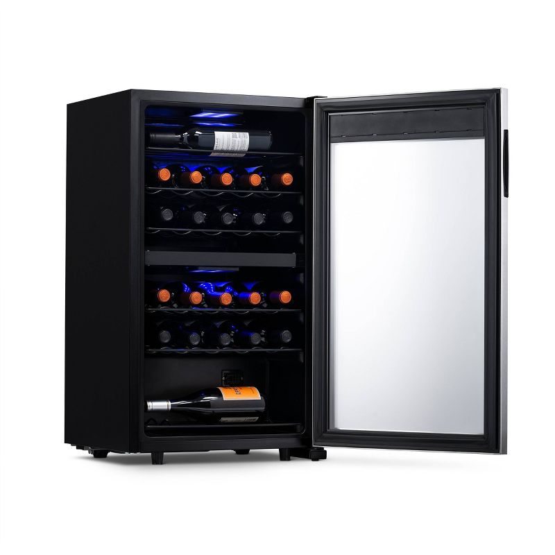 NewAir 28-Bottle Dual-Zone free standing Wine Cooler