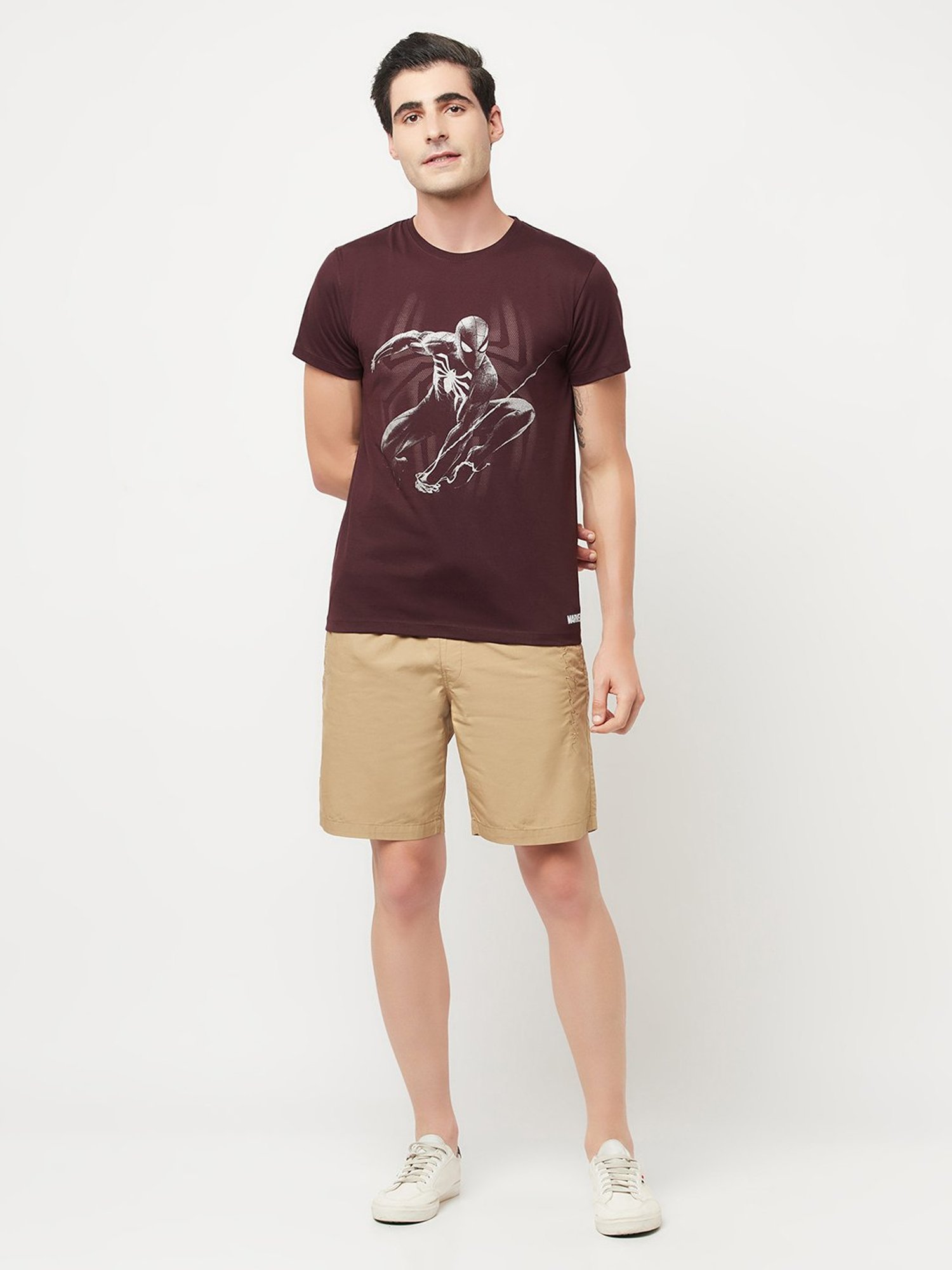 Octave Khaki Regular Fit Shorts