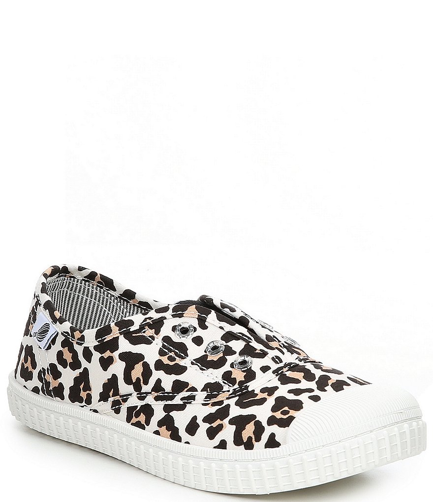 Copper Key Adventure Wear Girl's Budeee-A Washable Eyelet Leopard Print Sneakers (Youth)