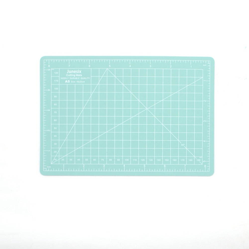 A5 Cutting Map Manual Model Cutting Pad Paper Cutting Pad Manual DIY Tool Cutting Board Durable PVC Craft Card for Student Home Office Grey