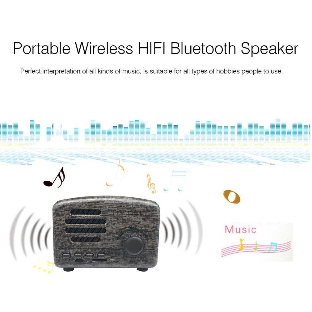 Portable Wireless HIFI Bluetooth Speaker Music Player Support TF Card FM Radio