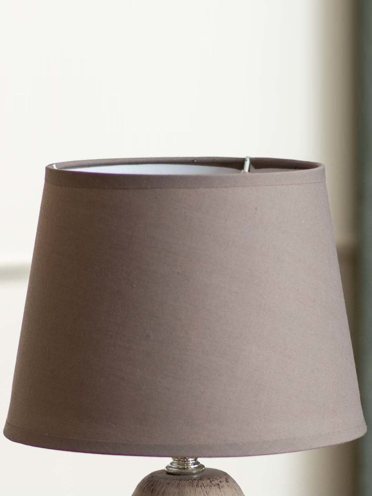 The Decor Kart Grey Ceramic 'Moroccan Medallion' Table Lamp