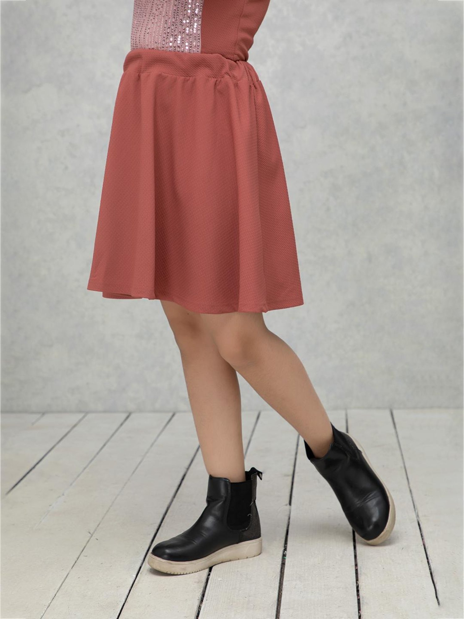 Angel & Rocket Kids Pink Floral Print Skirt