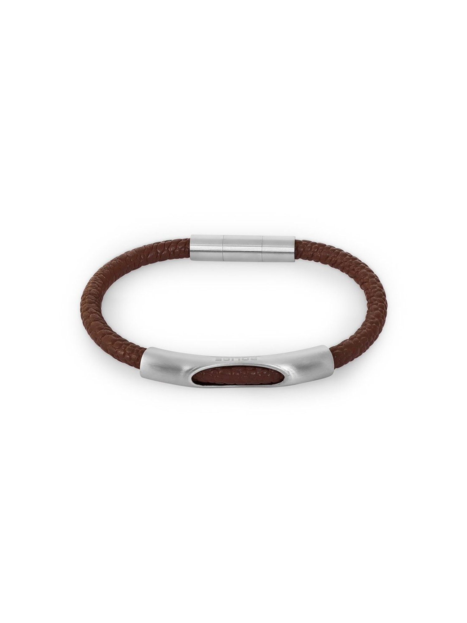 Police Jersey Brown Bracelet for Men