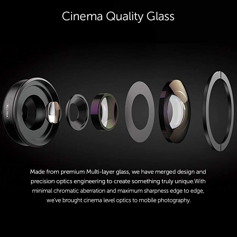 Professional Macro Photography Lens for Dual Lens/Single Lens iPhone,Pixel,Samsung Galaxy Smartphones
