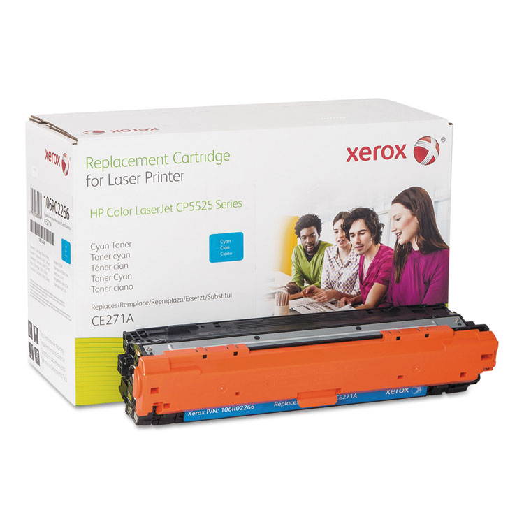 Xerox Toner Cartridge - Alternative for HP CE271A - Cyan - Laser - 15000 Pages - 1 Box