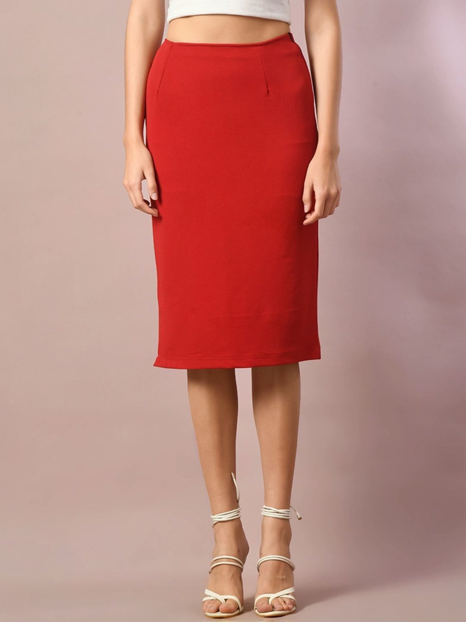 Myshka Red Bodycon Skirt