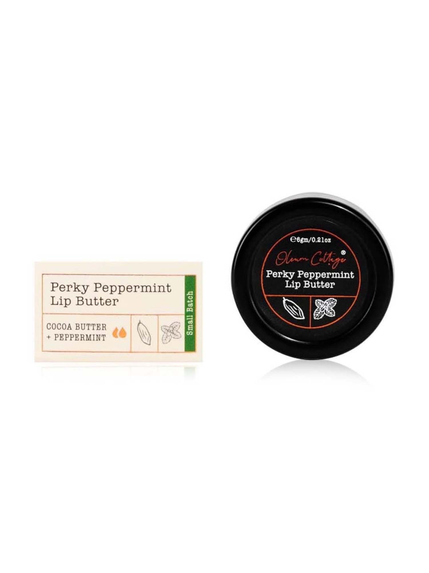Oleum Cottage Perky Peppermint Lip Butter - 6 gm