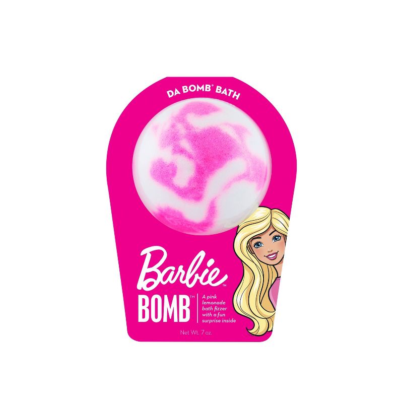 Da Bomb Bath Fizzers Barbie Swirl Bath Bomb - Pink - 7oz