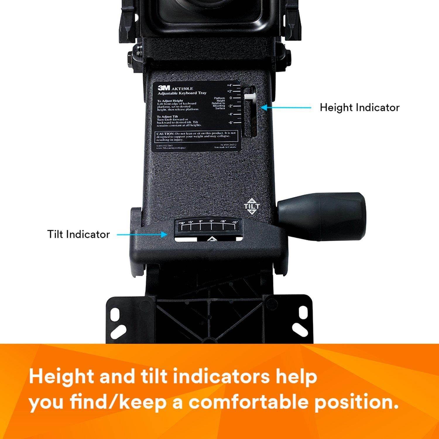 3M AKT170LE Adjustable Keyboard Tray