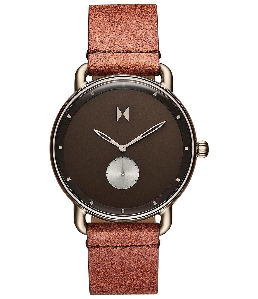 MVMT Nomad Revolver Leather Strap Watch