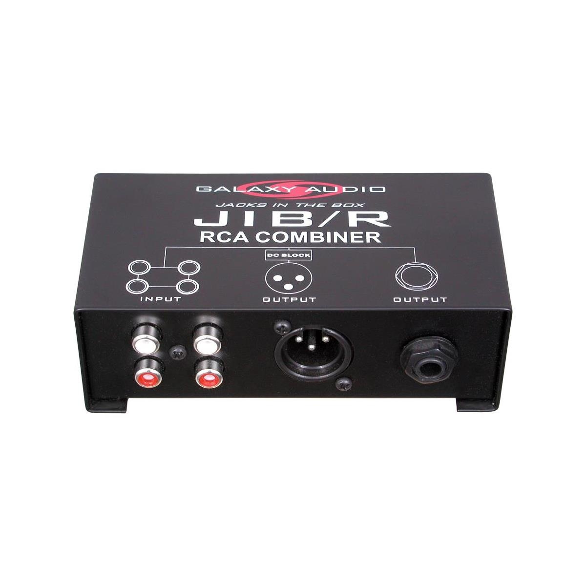 Galaxy Audio JIBR Dual RCA In, Mono XLR & Out Combiner
