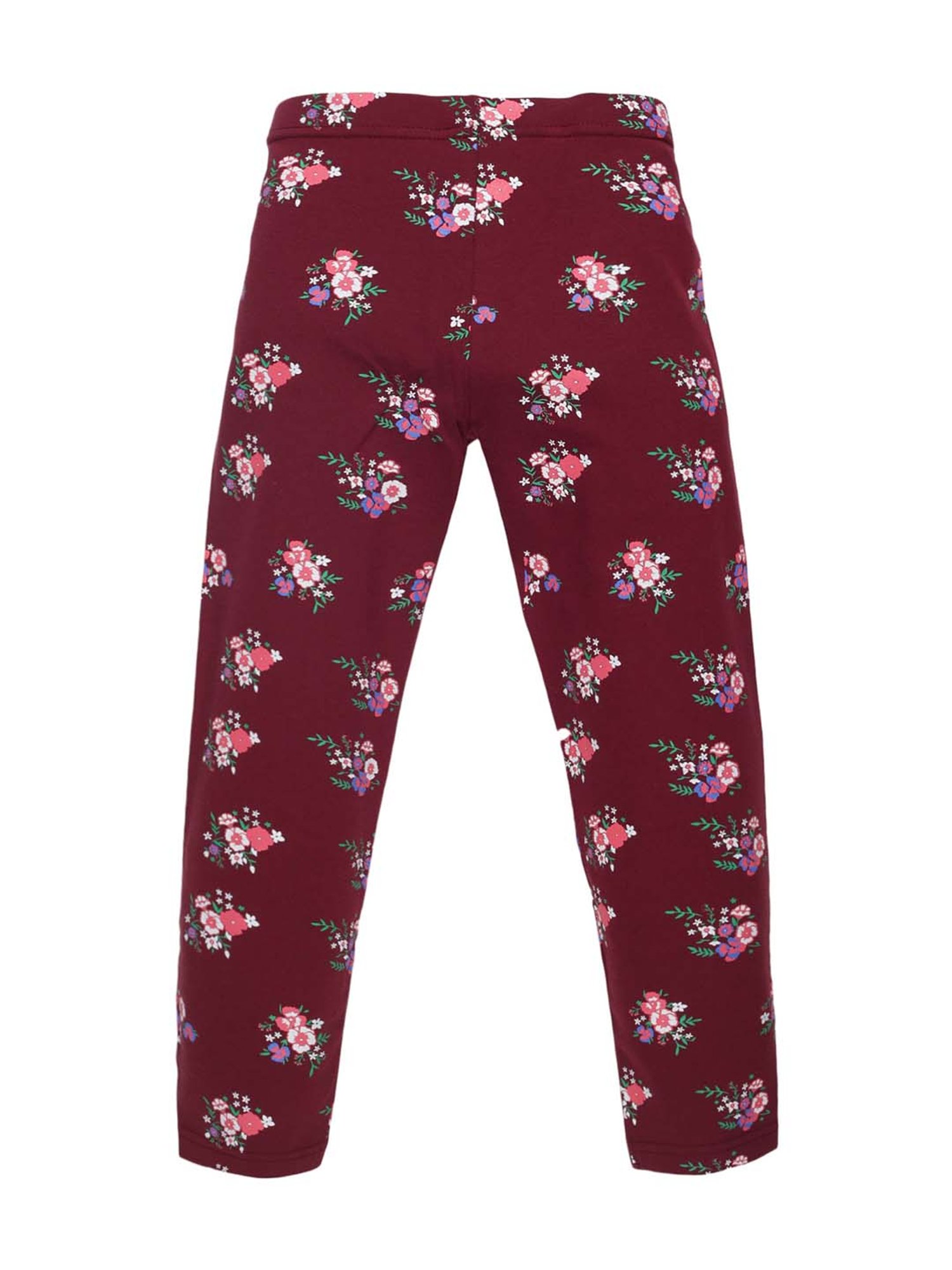 Jockey Kids White & Black Cotton Striped Leggings