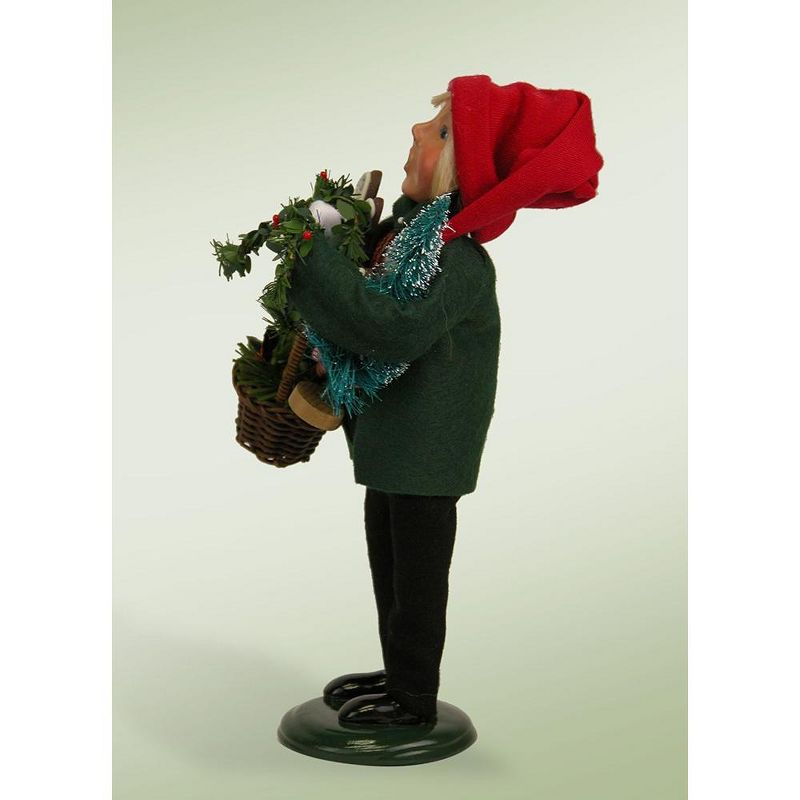 Byers Choice 9.5" Festive Seasons Decorating Family Boy Christmas Figure