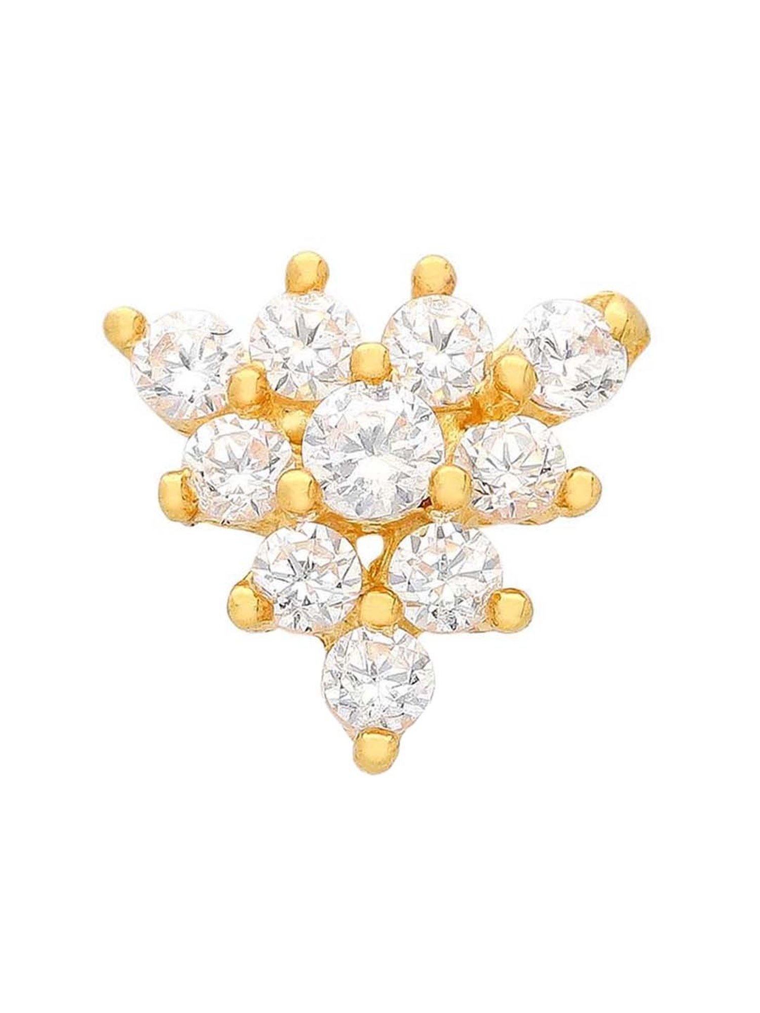 Malabar Gold and Diamonds 22k Gold Nosepin for Women