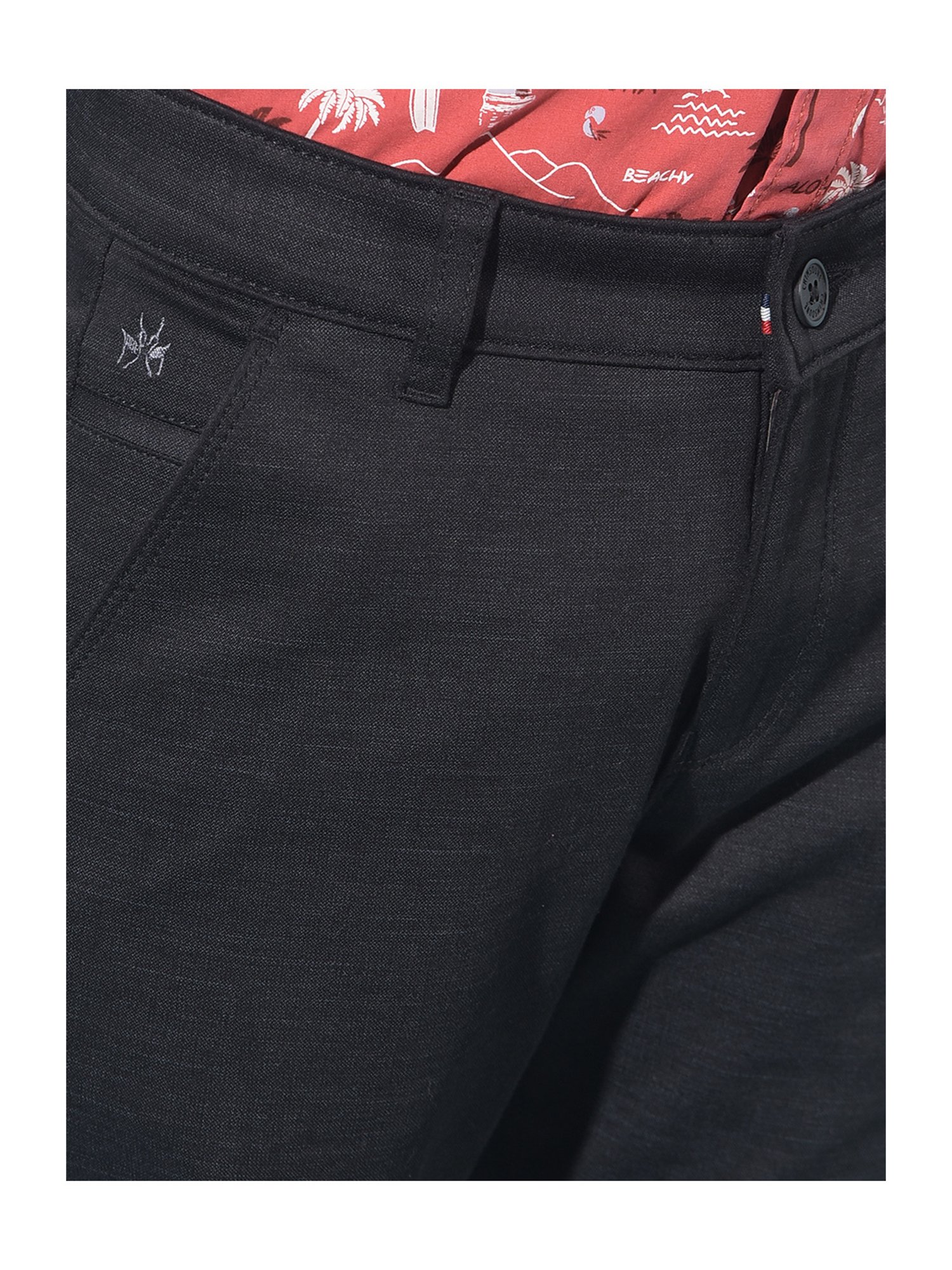 Crimsoune Club Boys Black Solid Trousers