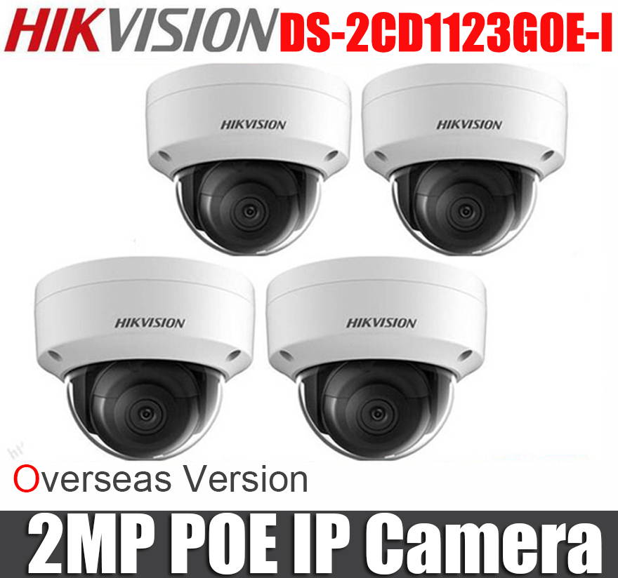 Hikvision DS-2CD1123G0E-I Network 2MP 1080P Fixed 2.8mm Lens IR Full HD Dome IP Camera(1-Pack)