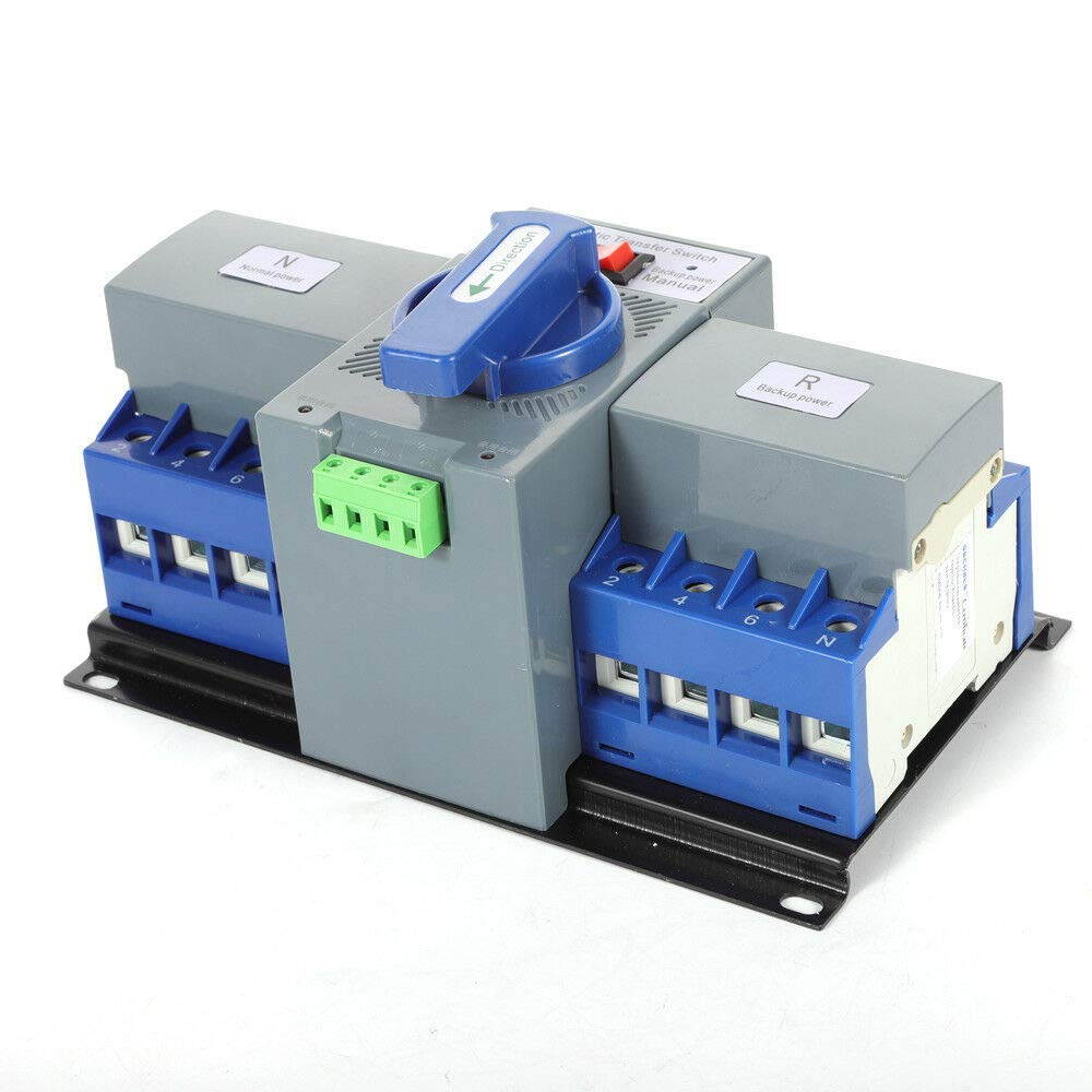 LOYALHEARTDY 4P/63A Dual Power Automatic Transfer Switch Generator Transfer Switch Circuit Breaker