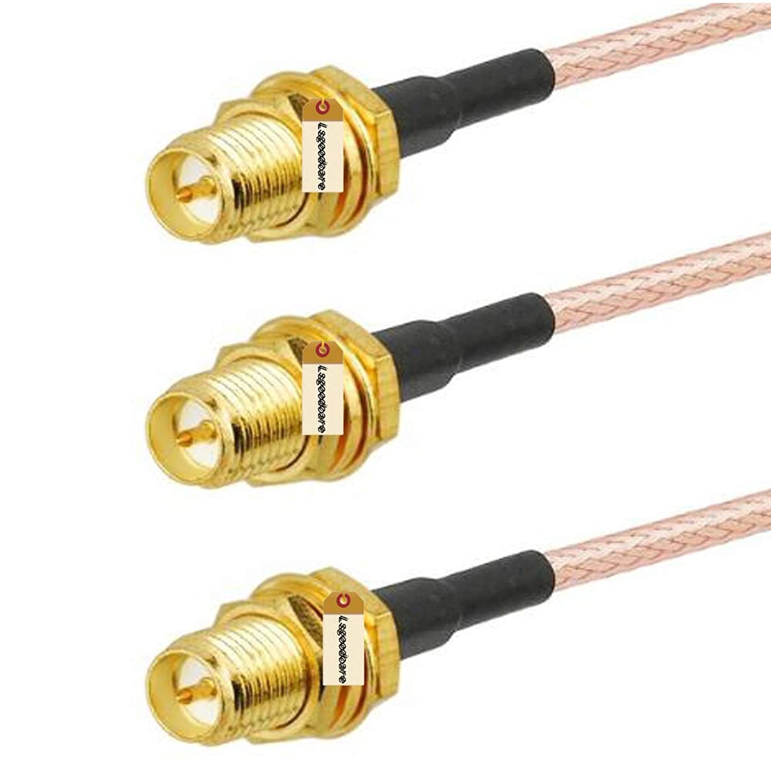 AOER UHF Female Jack to BNC Male Plug RF Coaxial Adapter Connector