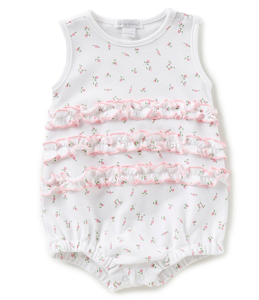 Kissy Kissy Baby Girls Newborn-9 Months Garden Print Bubble Shortall
