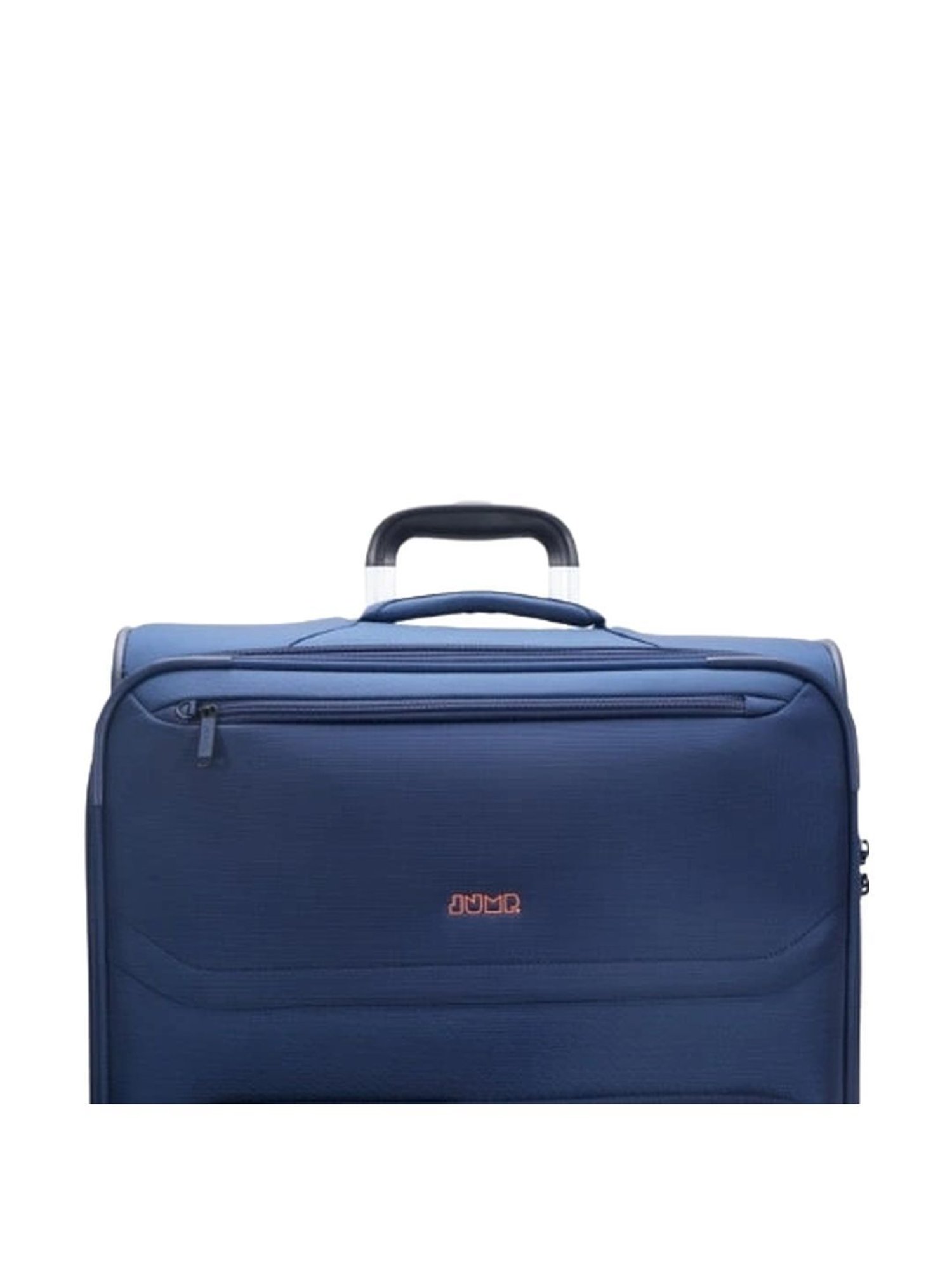 Jump Moorea 2 Navy 8 Wheels Large Soft Cabin Trolley Bag Set of 2