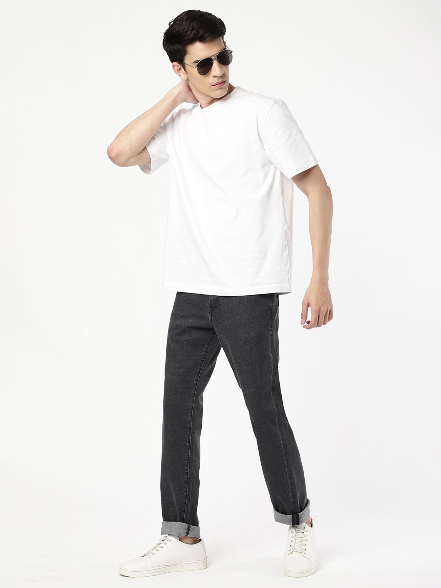 Passion Black Comfort Fit Lightly Washed Jeans