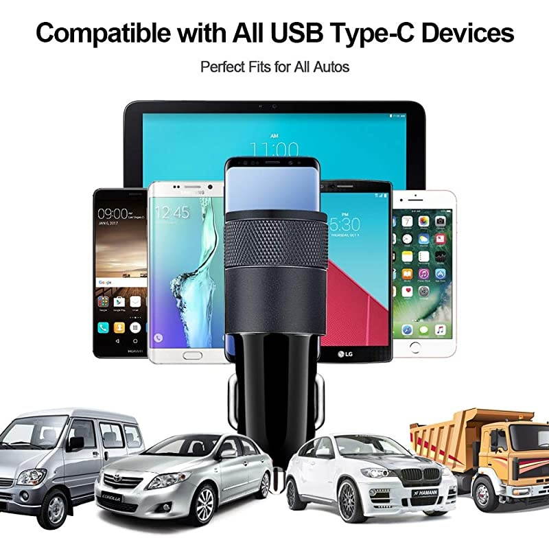 C Car Charger Wall Charger Brick with 2Pack 6ft Type C Cable Fast Charging Cord Compatible Samsung S20 FE 5G S10e A80 A71 A51 A20 Note20 Ultra 10+ 9 LG G8 V60 ThinQ Stylo 6 5 Pixel 4a 3a 3 2 XL