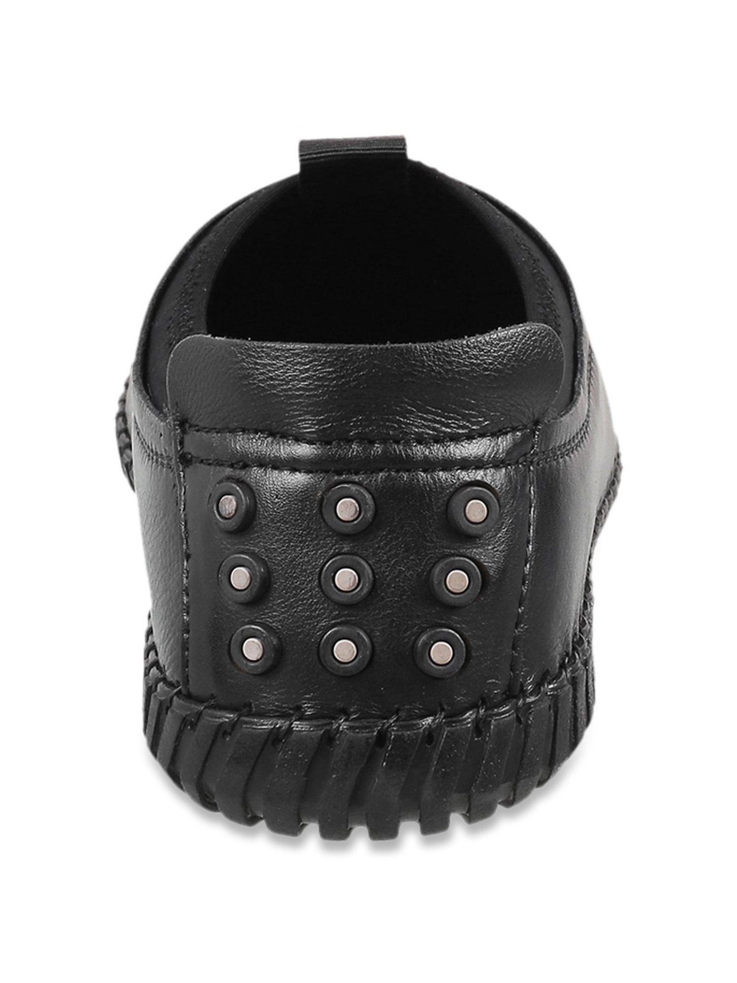 Mochi Men's Black Casual Slip-Ons