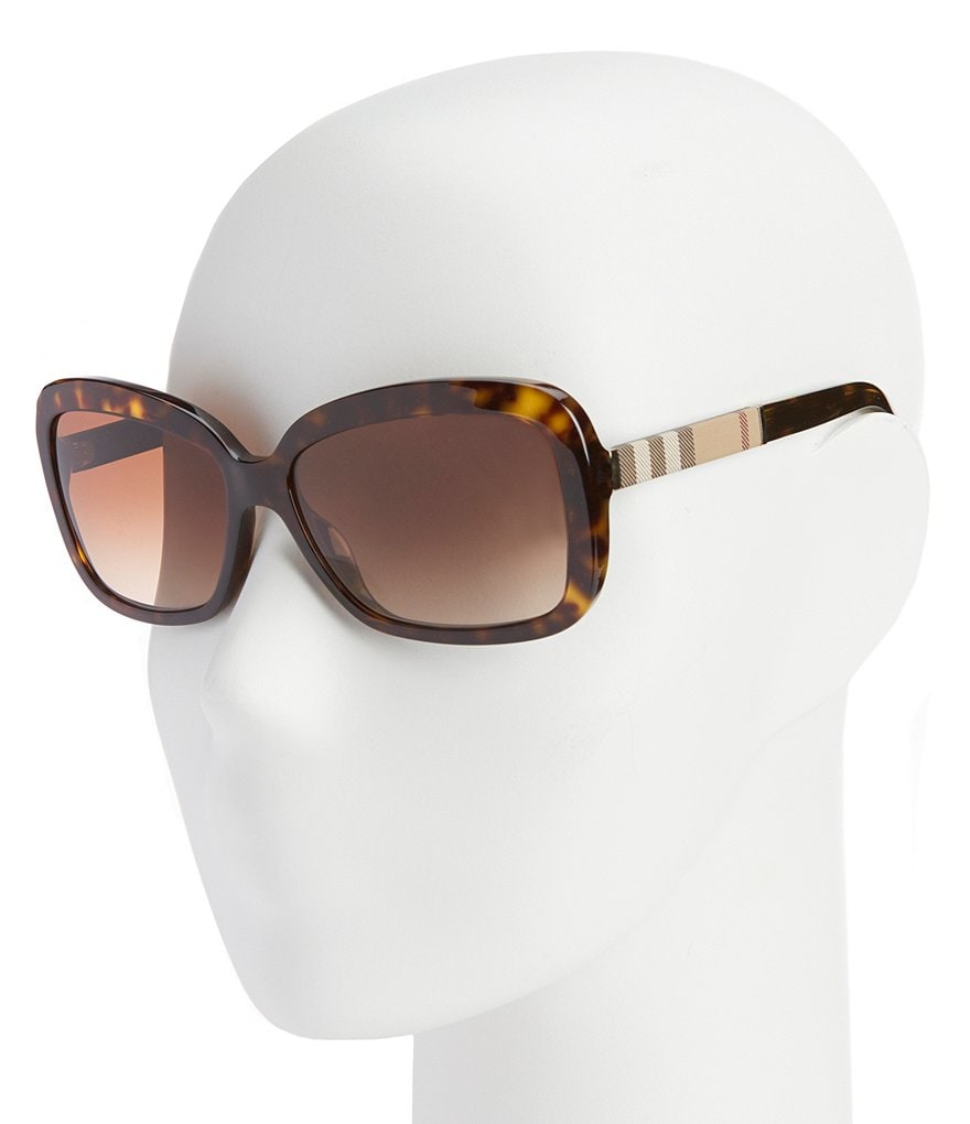 Burberry Canvas Check Square Gradient Sunglasses
