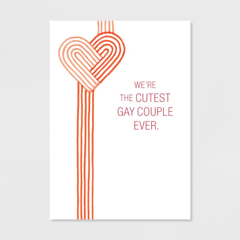 Cutest Gay Couple Valentine's Day Greeting Card