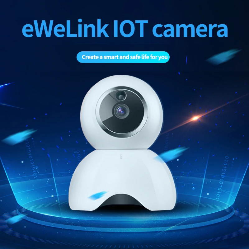 EWeLink APP Camera Smart Home Mini 720P Cloud Auto Tracking Camera Baby Monitor Home Video Surveillance Camera Wifi Camera