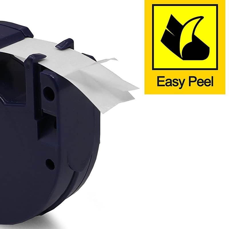 Compatible Label Tape Replacement for DYMO Label Maker Refills 12mm x 4m 12 in x 13ft SelfAdhesive Paper White DYMO Labels Work with DYMO LetraTag Label Maker Machine 5 Pack DYMO 91330