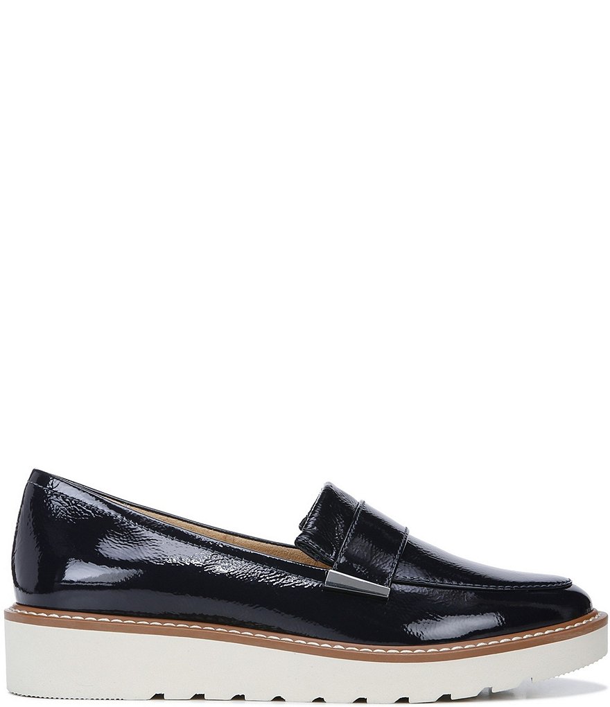 DKNY Eli Leather Logo Hardware Strap Loafers