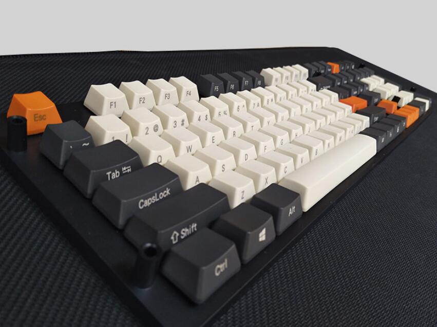 Royal Kludge RK 104 Durable PBT Keycaps Keycaps for Mechanical Keybpoard,High Translucency( Blue/White)