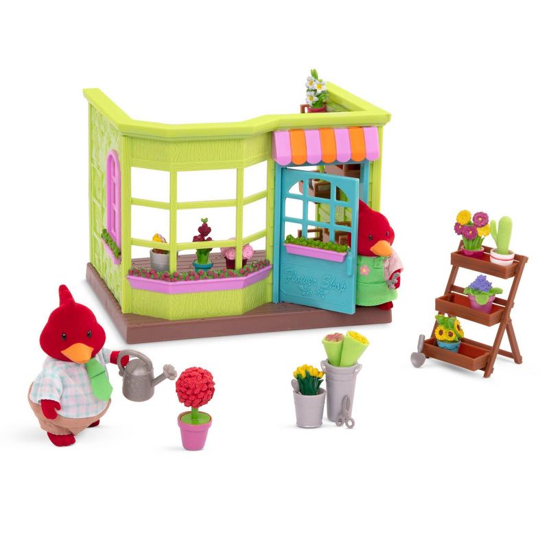 Li'l Woodzeez Store Playset with Accessories 26pc - Li'l Petals Flower Shop