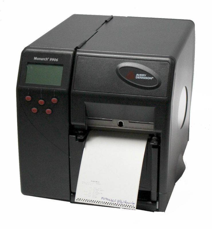 Avery Dennison Monarch 9906 MO9906LCE Thermal Barcode Label Printer Serial USB Network Rewinder 203dpi