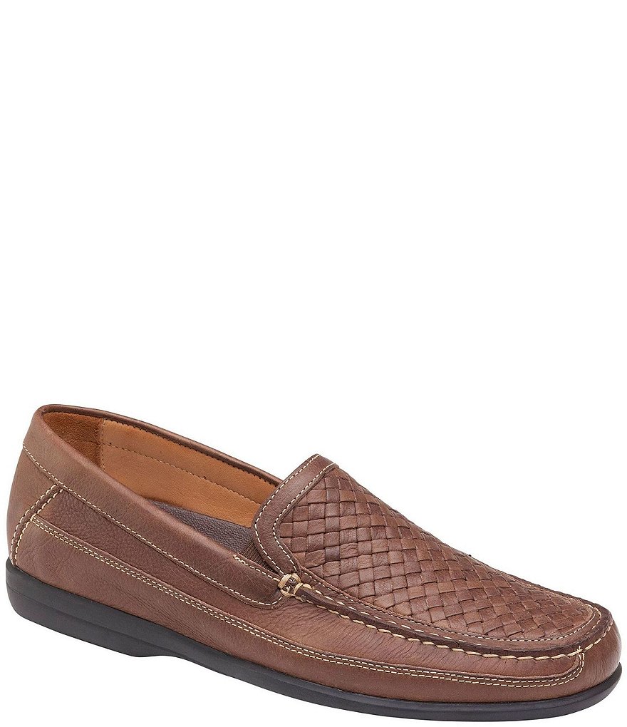 Johnston & Murphy Men's Locklin Woven Venetian Leather Loafers