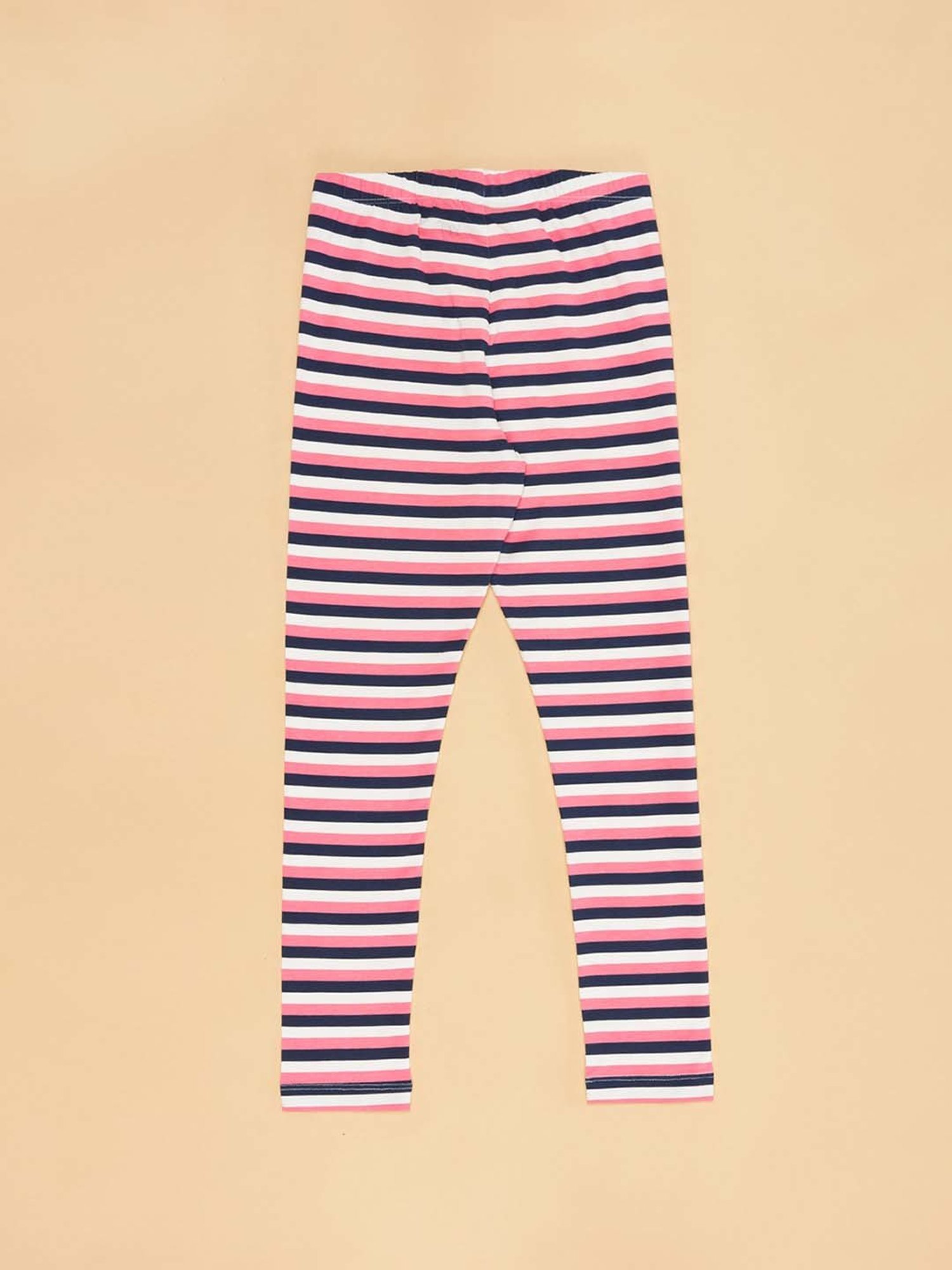 Bonjour Girls Light Grey Printed Tights