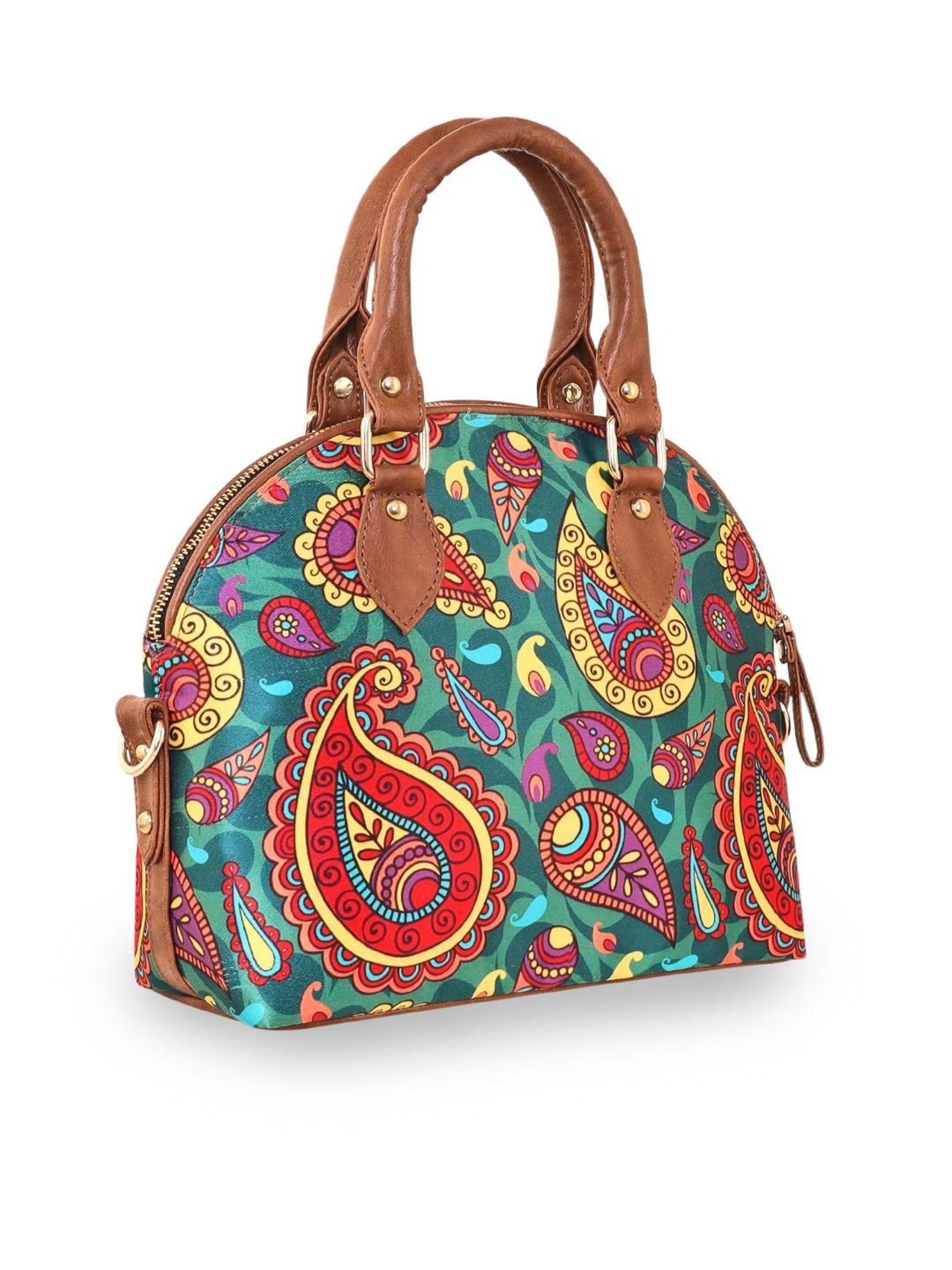 Sabhyata Multicolor Printed Medium Satchel Handbag