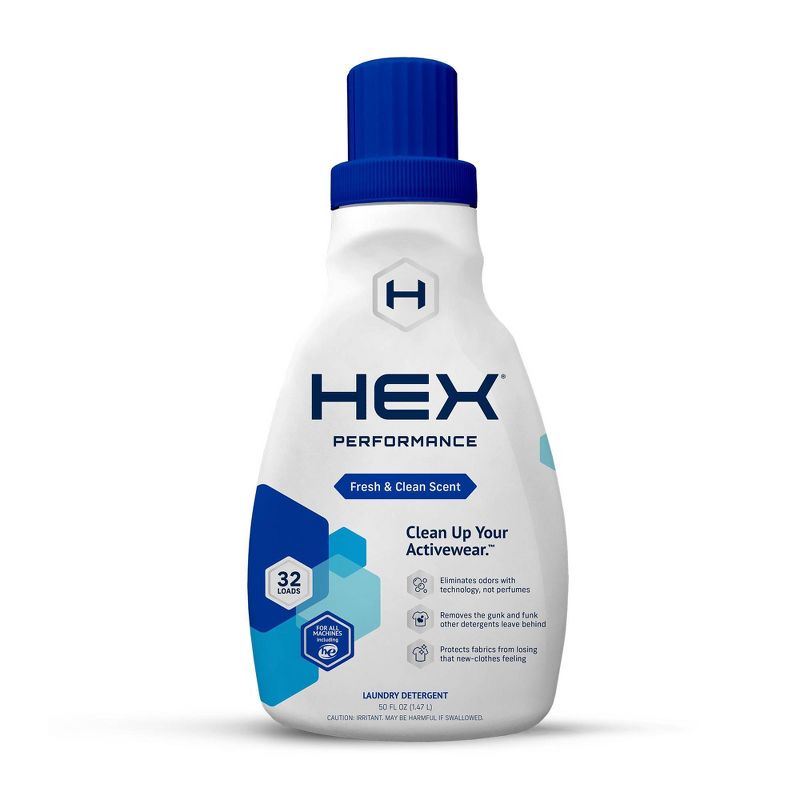 HEX Performance Laundry Detergent - Fresh & Clean Scent - 50oz