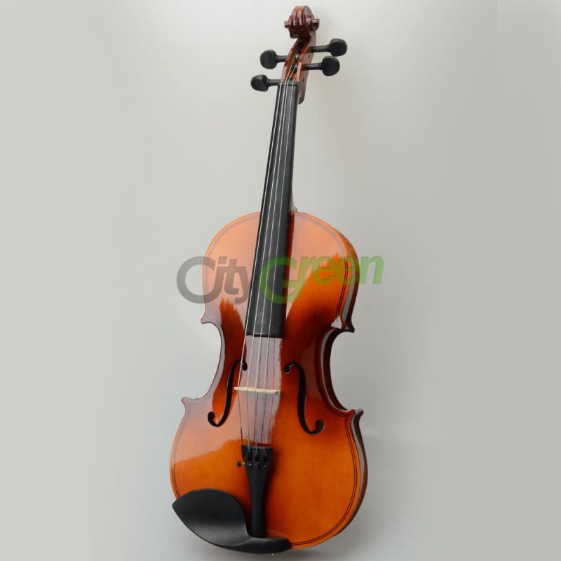 New 15 Inch Brown Basswood School Student Acoustic Viola with Case Rosin Bow