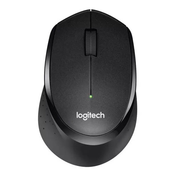 Logitech M330 Wireless Mouse Silent Mouse with 2.4GHz USB 1000DPI Optical Mouse for Office Home black