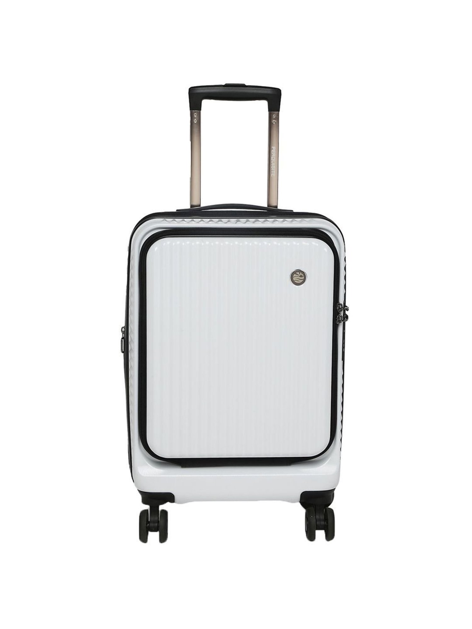 Perquisite Y2K Luxe Range White Hard 20" Cabin Luggage