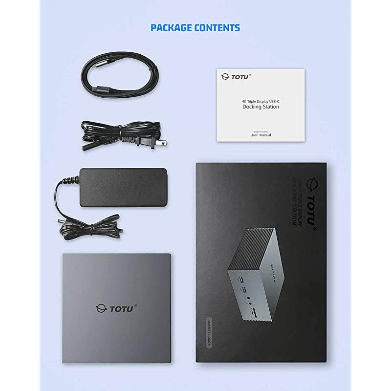 Upgraded Universal USB-C 4K Triple Display Docking Station with Charging Support for MacBook Pro Air & Windows Type C Systems (2 4K DP, 4K HDMI, 6 USB Ports, USB PD),Extended Display for macOS