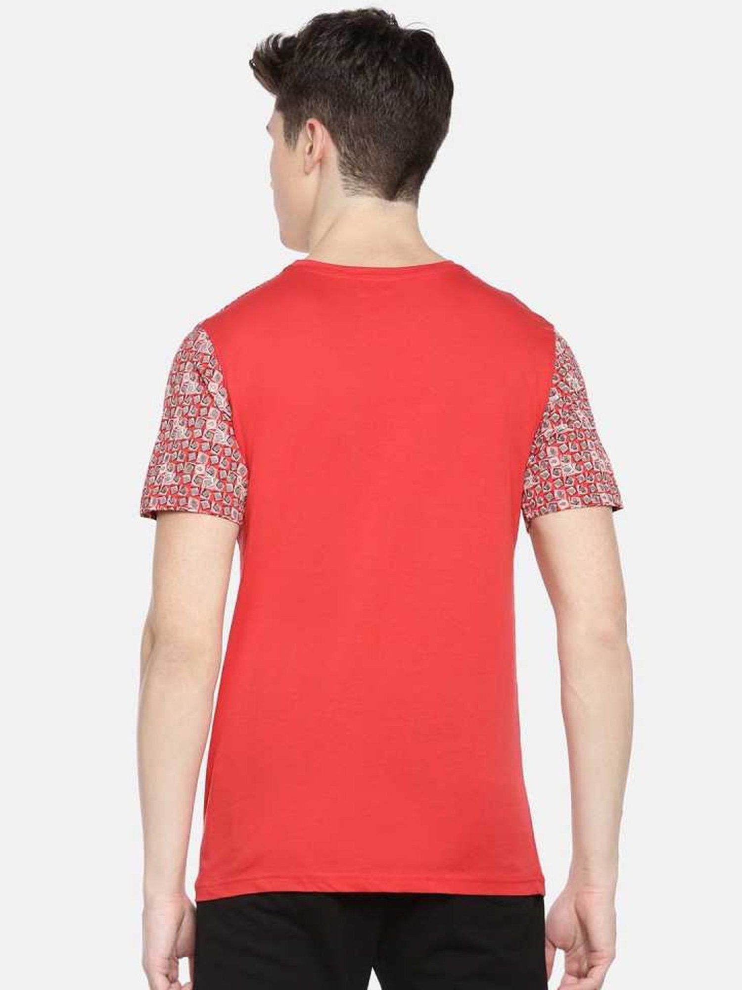 Dollar Red Regular Fit Printed T-Shirt