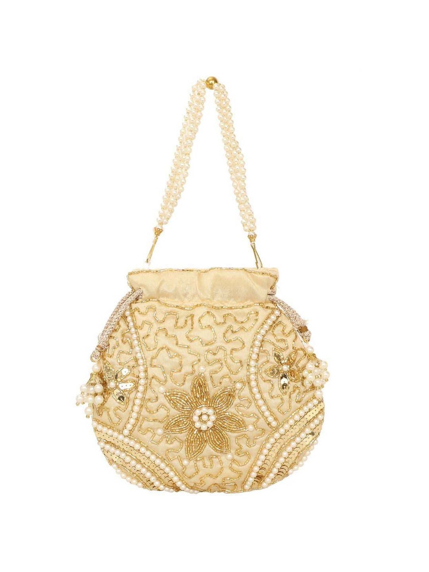 Gaurapakhi Golden Embellished Potli