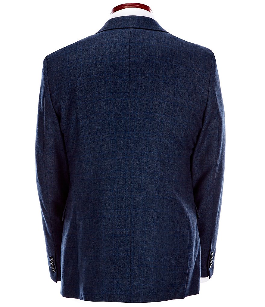 John Varvatos Signature Tailored Slim Fit Plaid Wool Suit