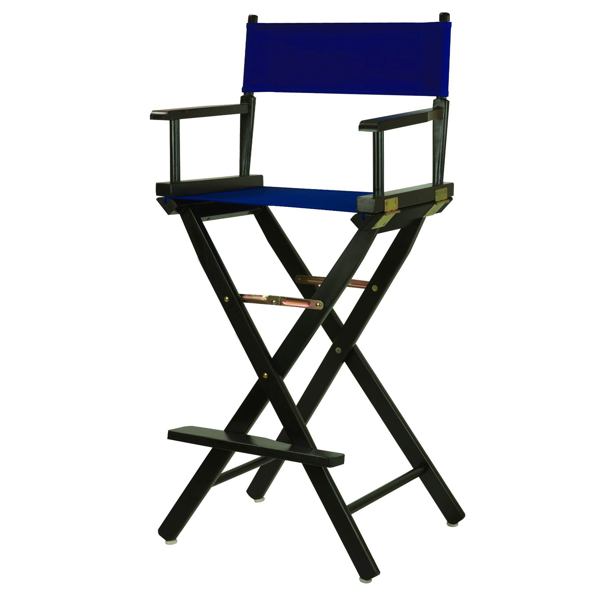 Casual Home 230-02-021-13 30 in. Directors Chair Black Frame with Royal Blue Canvas