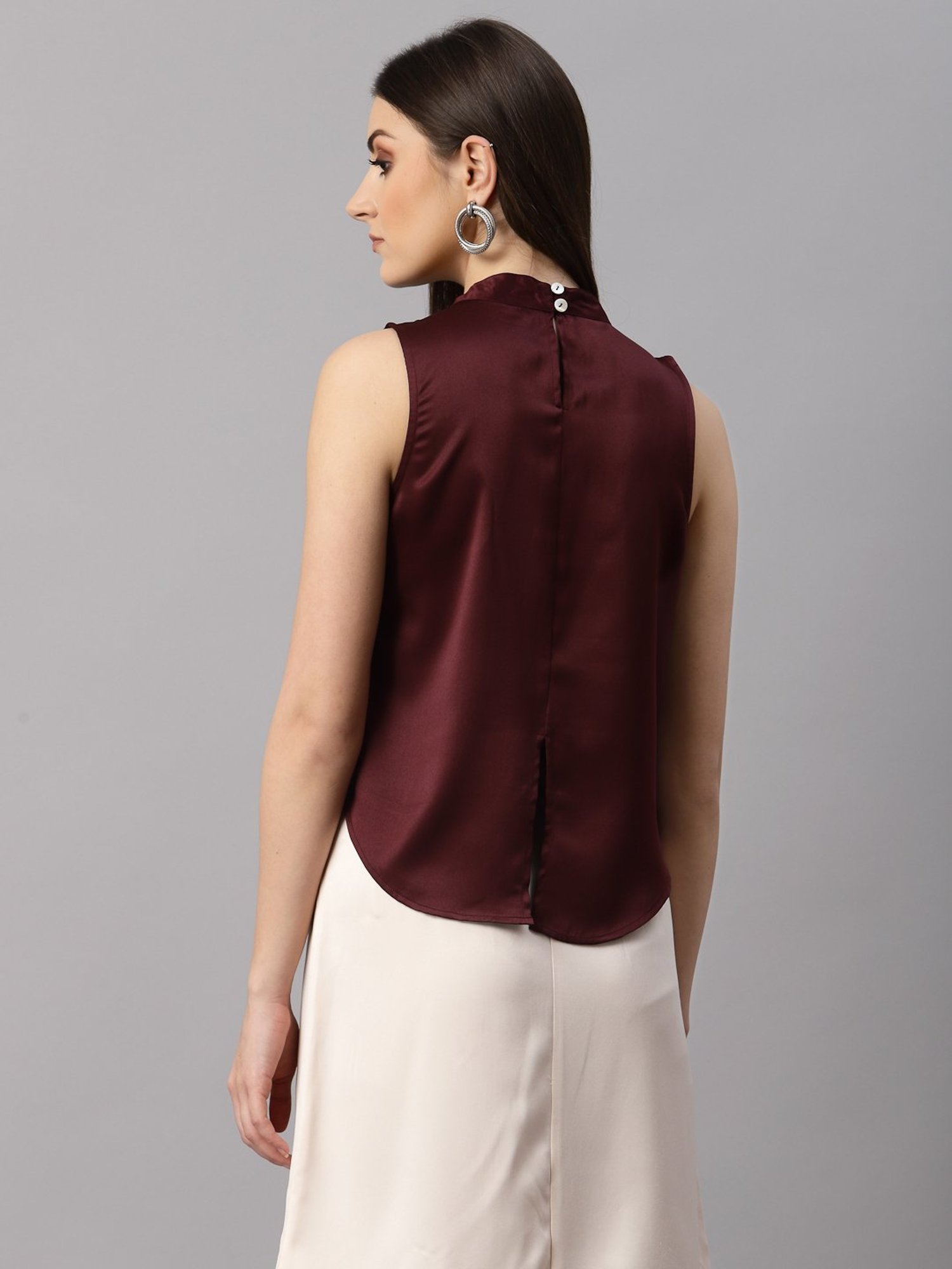 NEUDIS Burgundy High Low Top