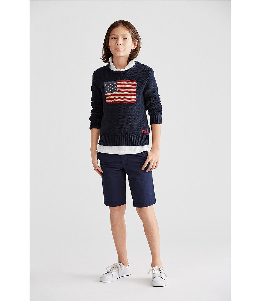 Polo Ralph Lauren Childrenswear Big Boys 8-20 American Flag Sweater